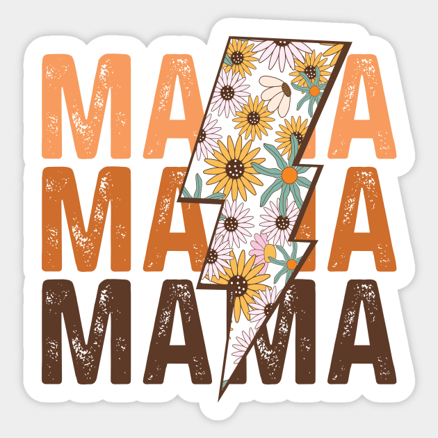 Mama Flash Floral Sticker by skstring